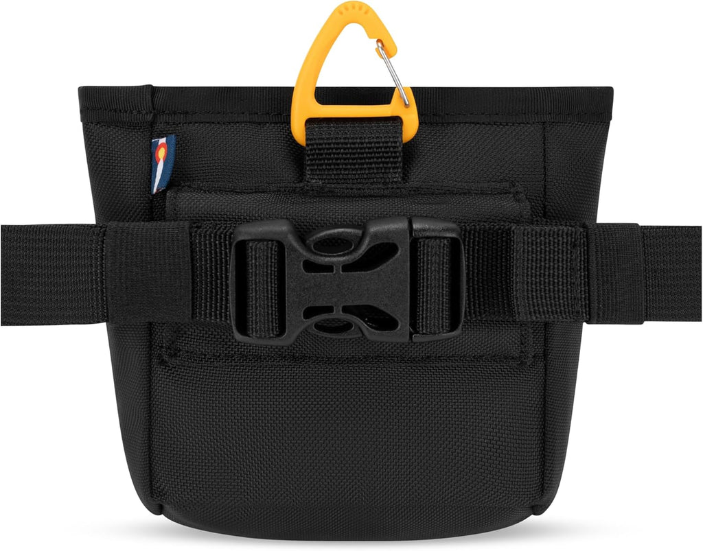 Goodie Treat Bag, Dog Treat Pouch, Waist Belt Clip for Hands-Free Training, Magnetic Closure, Dog Training and Behavior Aids, Three Ways to Wear (Raven S'25)