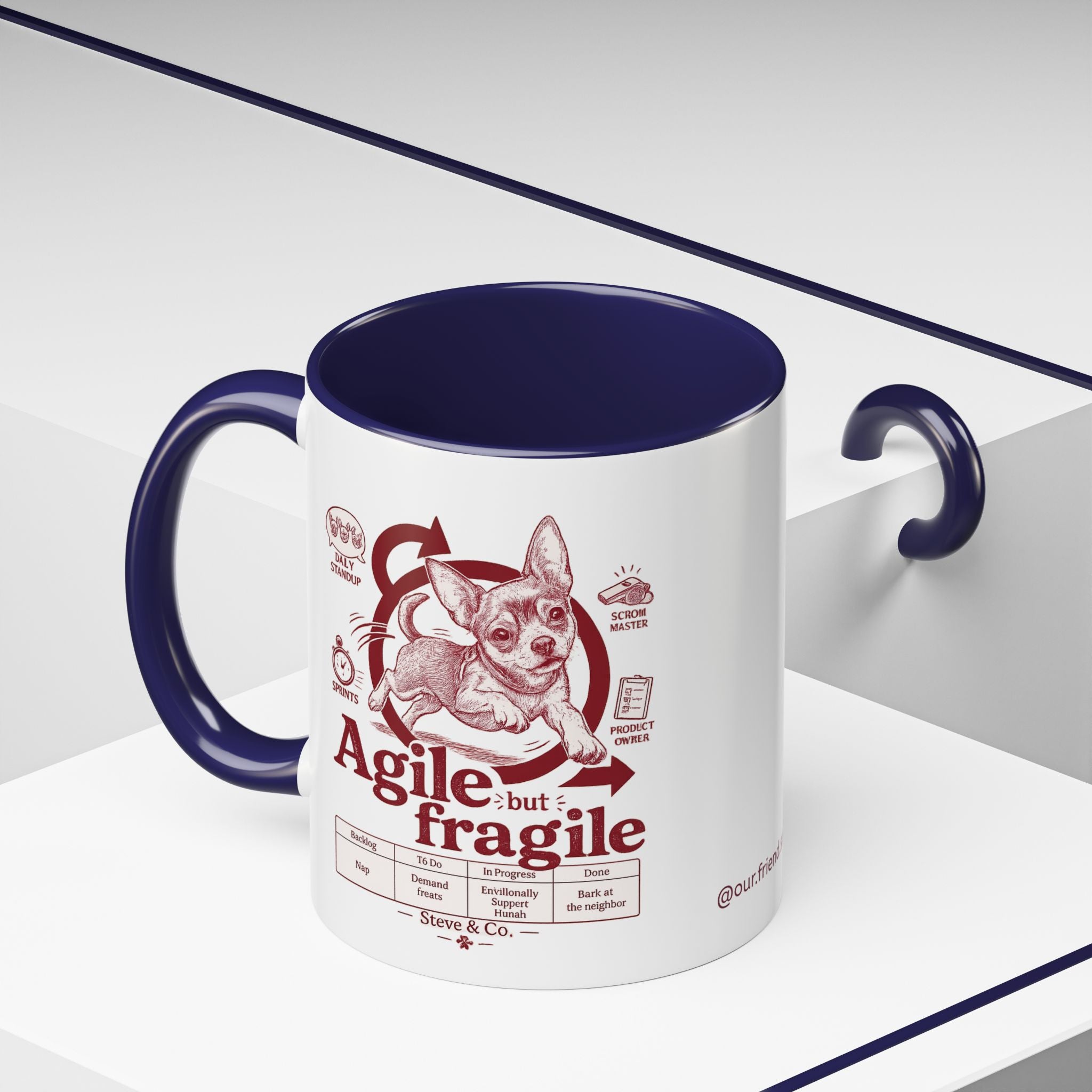 Steve & Co. Coffee Mug — Cute Chihuahua Accent Mug (11/15oz)