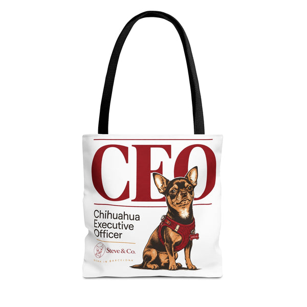 Chihuahua CEO Tote Bag — 'Chihuahua Executive Officer' Cute Dog Tote