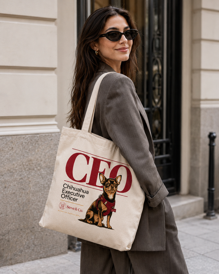 Chihuahua Executive Officer Tote Bag