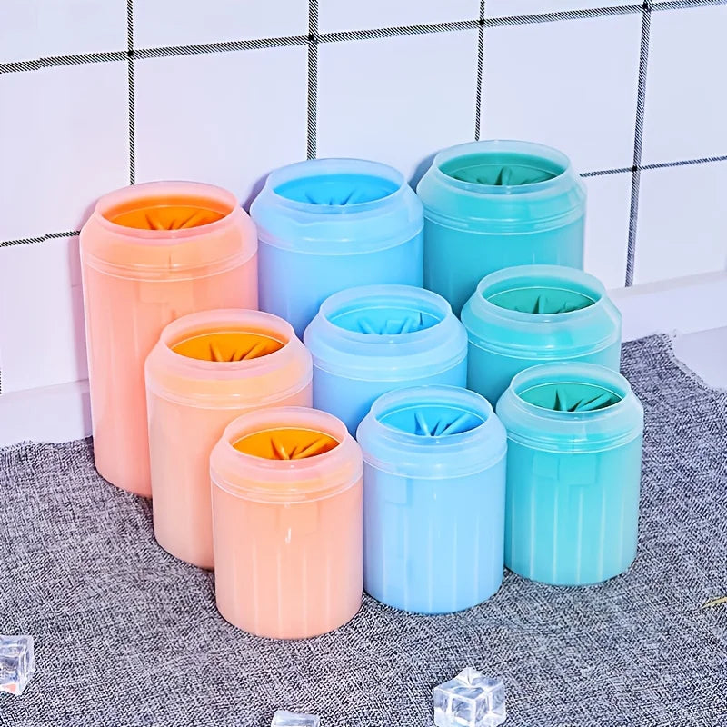 Soft Silicone Pet Paw Washing Cup for Cats & Dogs, Paw Cleaner, Portable Paw Cleaning Cup