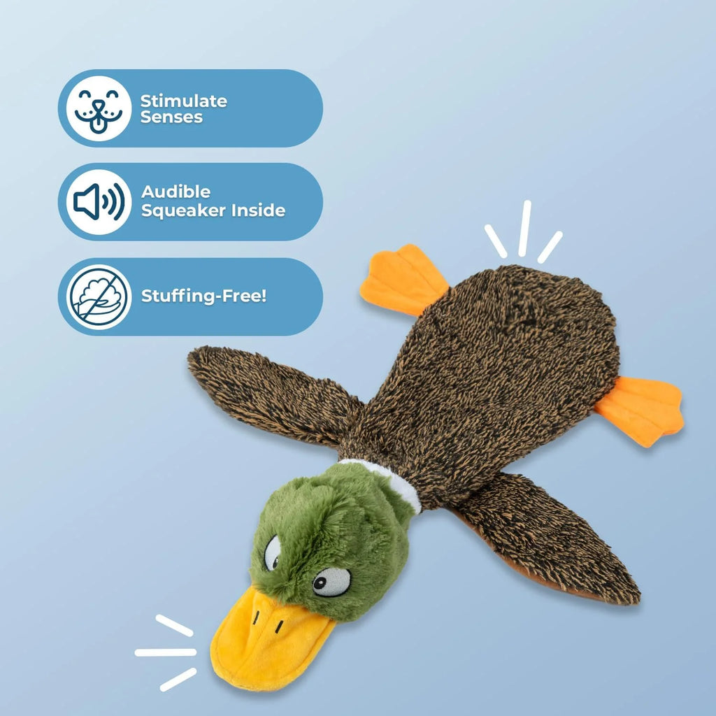 Dog Toys with Soft Durable Fabric for Small, Medium and Large Pets Interactive Toy for Indoor Play, Supports Active Biting and Play - 4 Figures, Small