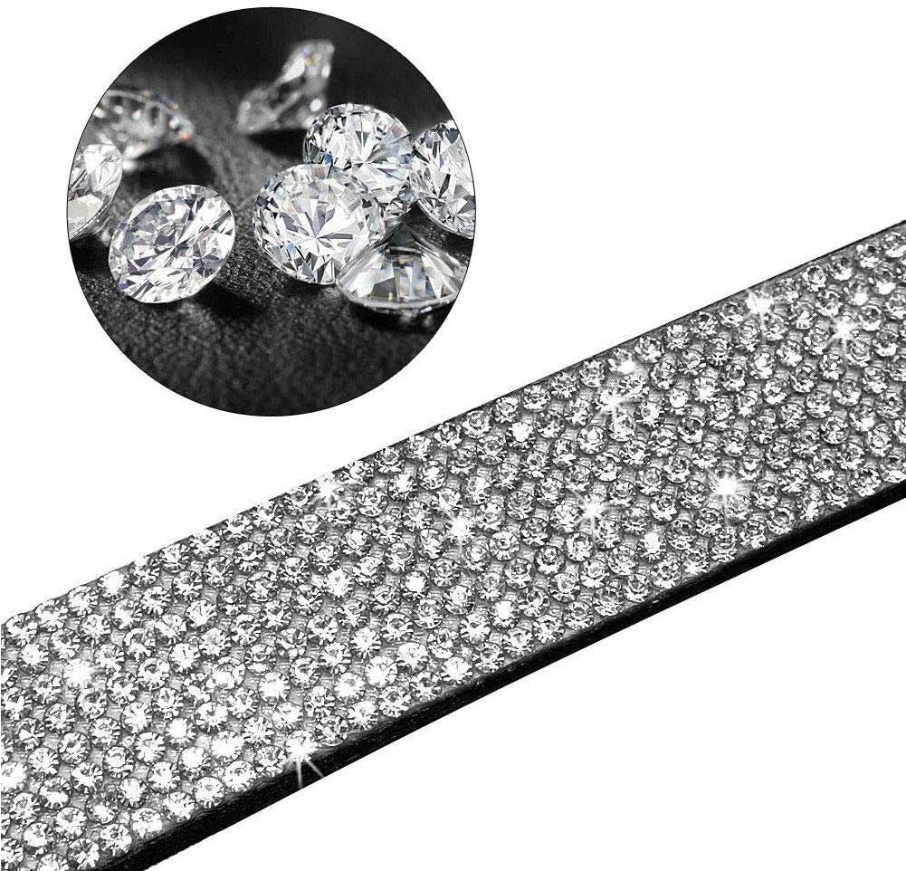 Rhinestone Dog Collar Leashes, Crystal Diamond Cat Dog Collar Leash Set, Cute Dazzling Dog Rhinestone Collar, Dog Collar Harness for Small & Medium Dogs