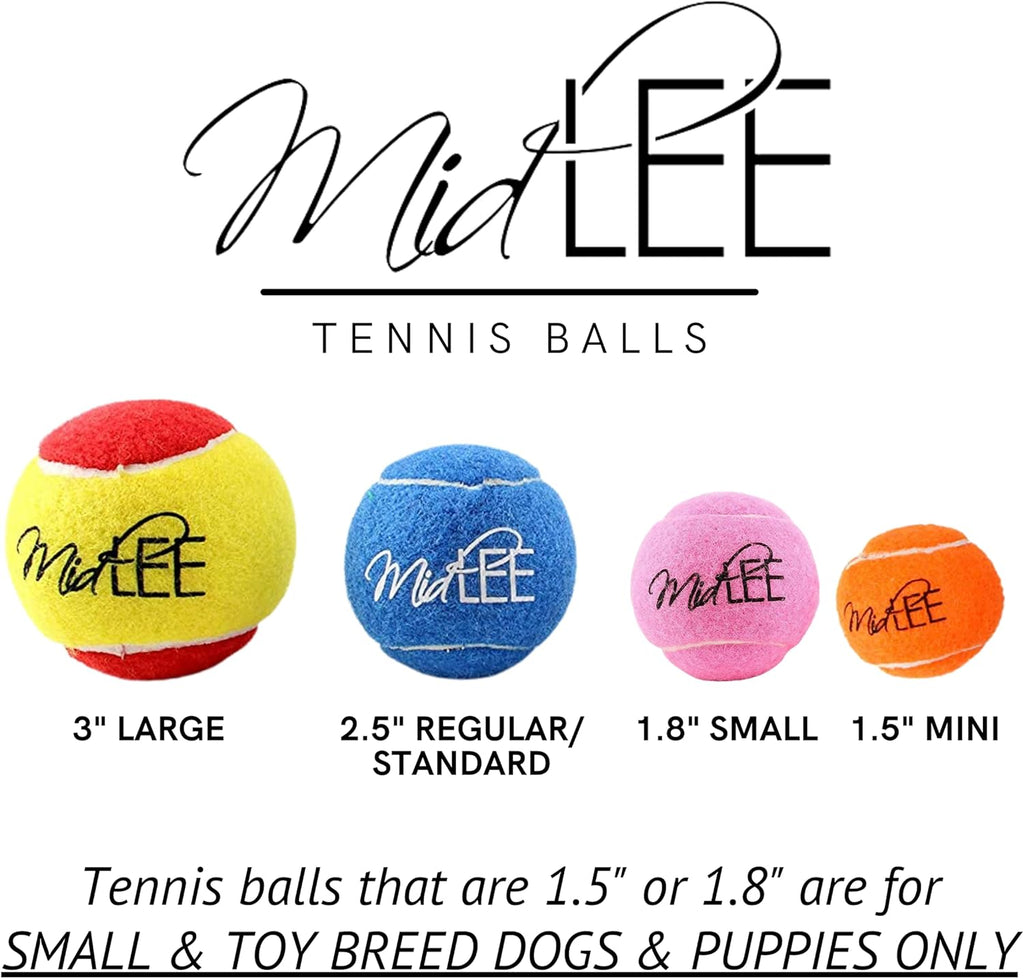 Mini 1.5" Dog Squeaky Tennis Balls- Set of 6
