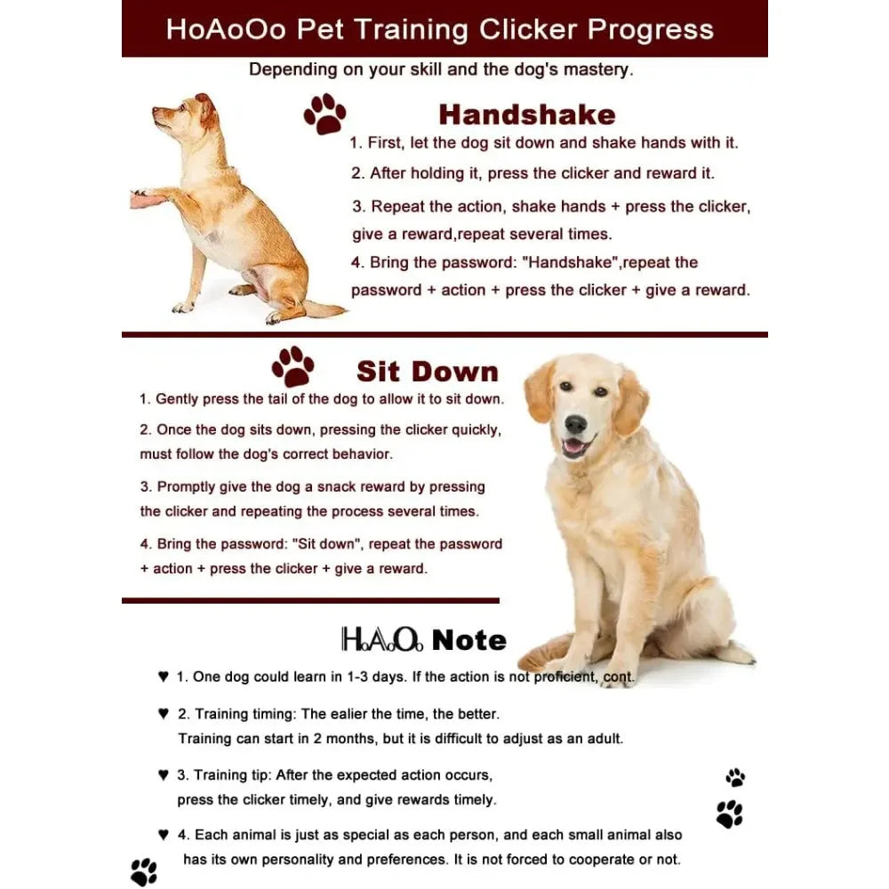 Pet Training Clicker with Wrist Strap - Dog Training Clickers Dog Specific Training Dog Horn Trainer Easy to Carry Pet Supplies
