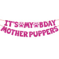 Dog Birthday Party Kit - Bandana, Hat, Bow Tie & Bday Banner for Small Dogs, Puppy Decor with It’S My Bday Signs Boy/Girl